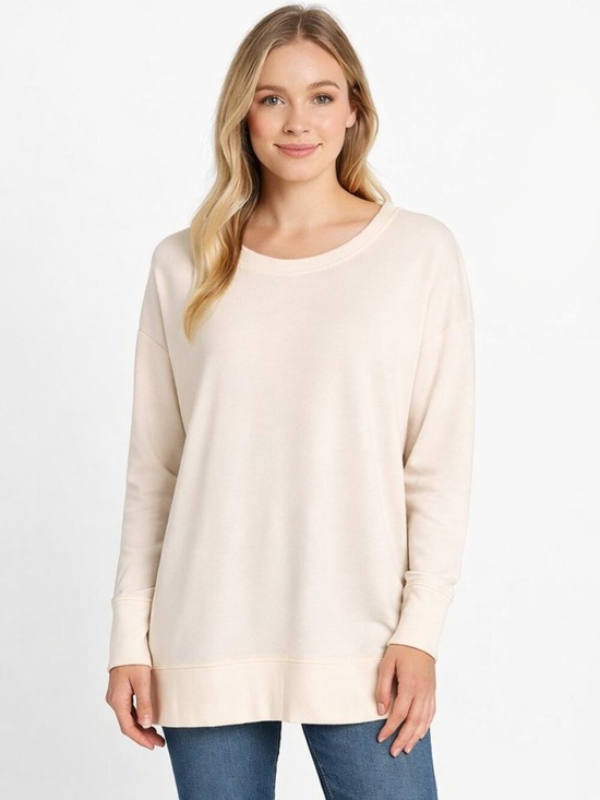 Workshop Republic Clothing Tops - NWT Workshop Cream Sweatshirt - Super Soft, Size M, Cozy Chic!